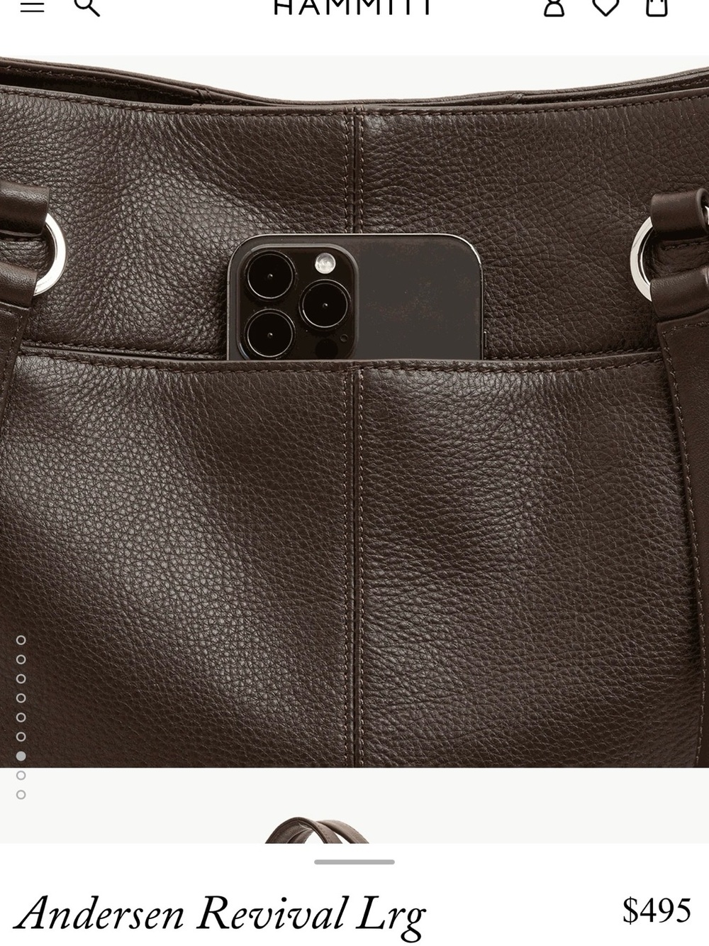 Andersen Revival Lrg Espresso Pebble/Slvr - Picture 3 of 10